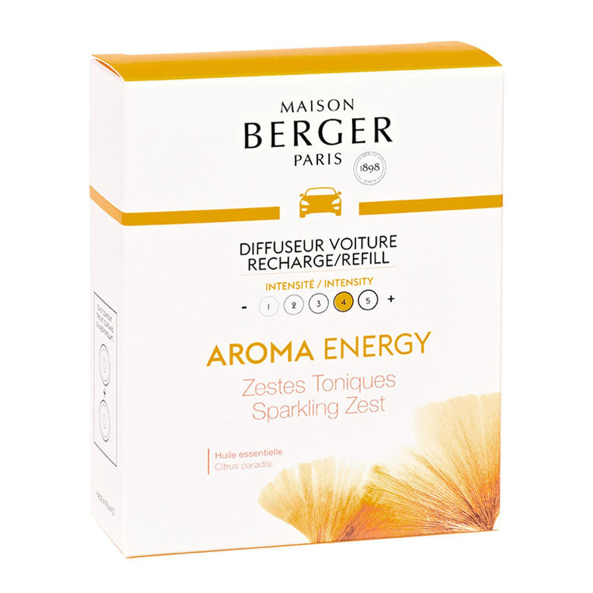 Maison Berger Set of 2 Aroma Energy Car Diffuser Refills