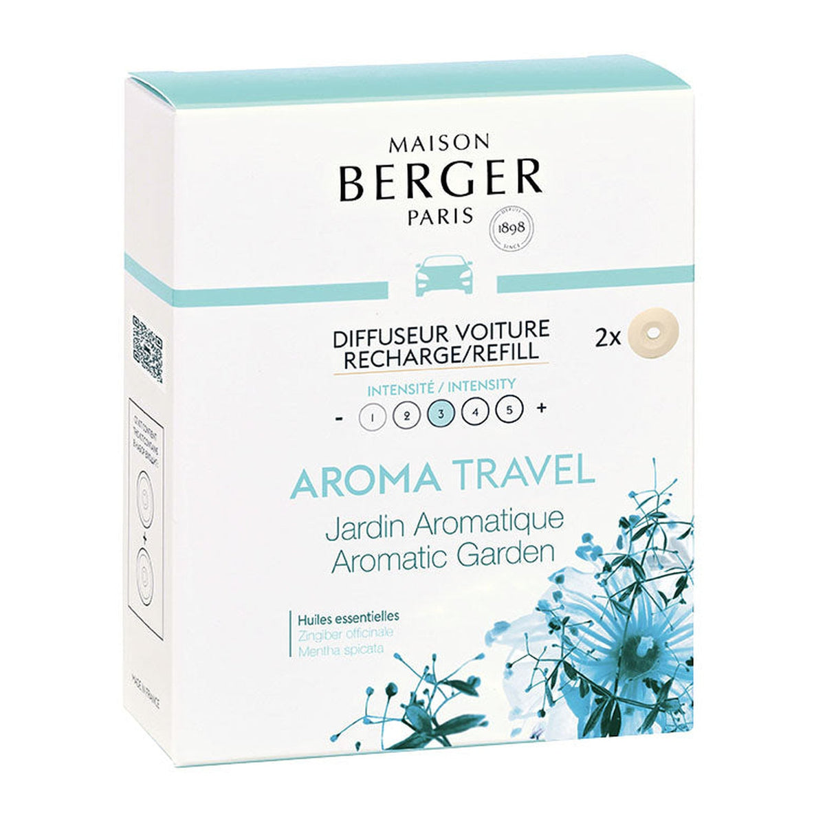 Maison Berger Aroma Travel : Aromatic Garden – Car Diffuser Refill
