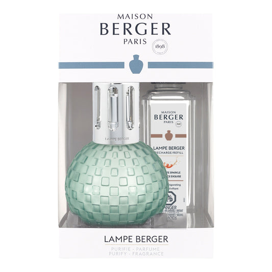 Maison Berger Disco Frosted Mint Lamp Gift Set with Exquisite Sparkle