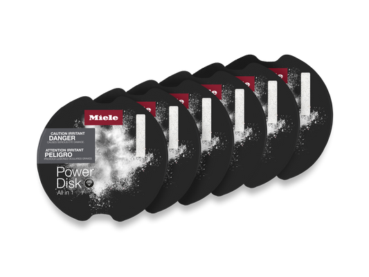 Miele PowerDisk All in 1 Dishwasher Detergent – 6 Pack