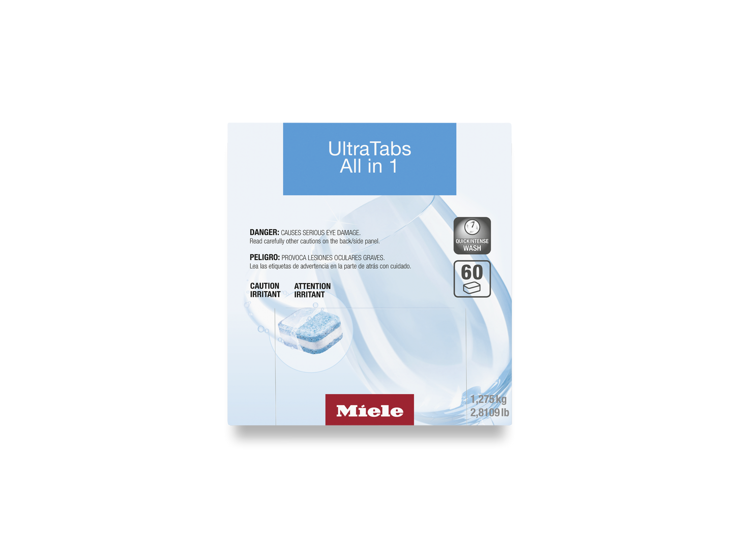 Miele UltraTabs All in 1 Dishwasher Tablets – 60 Count