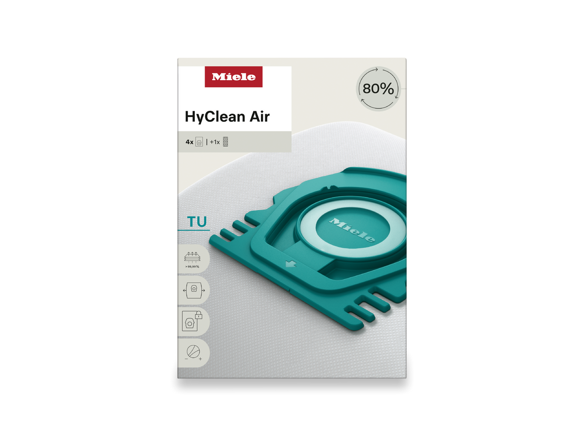 Miele TU HyClean Air Vacuum Bags – 4 Count
