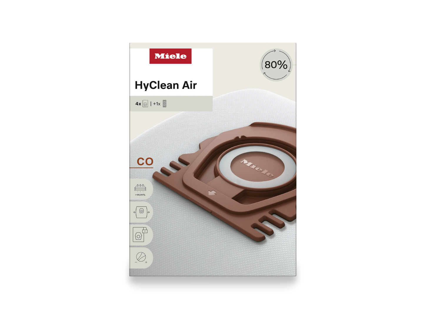Miele CO HyClean Air Vacuum Bags – 4 Count