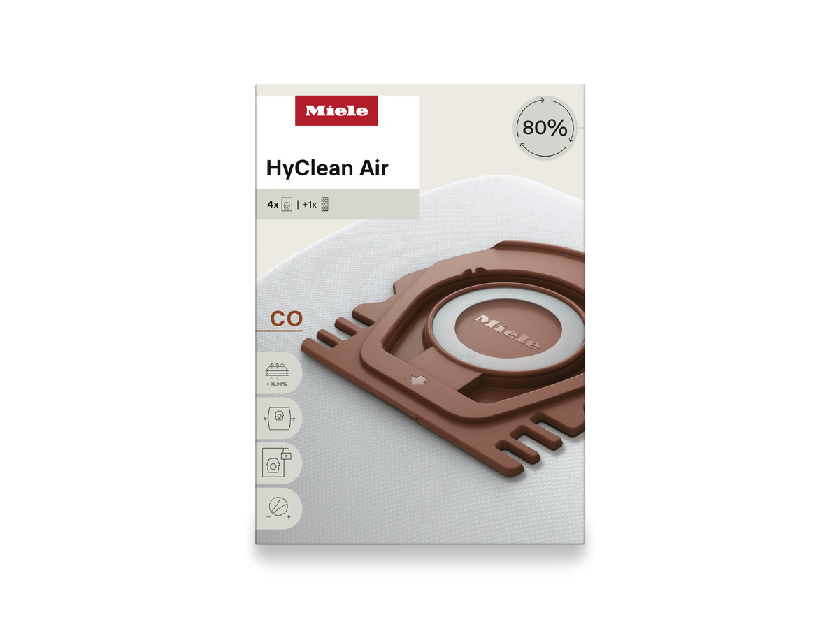 Miele CO HyClean Air Vacuum Bags – 4 Count