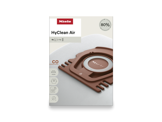 Miele CO HyClean Air Vacuum Bags – 4 Count
