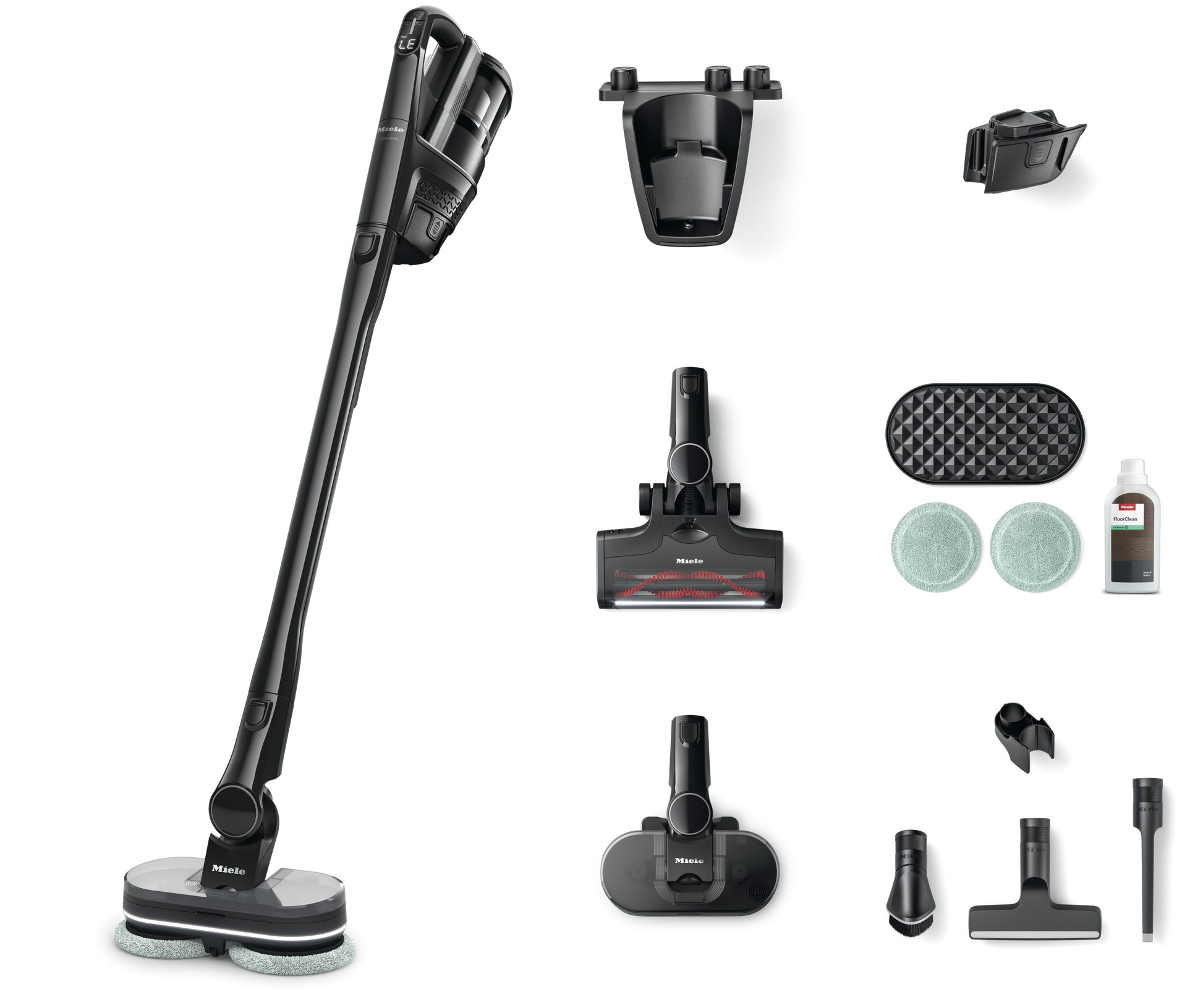 Miele Triflex HX3 Aqua Cordless Vacuum & Mop – Obsidian Black