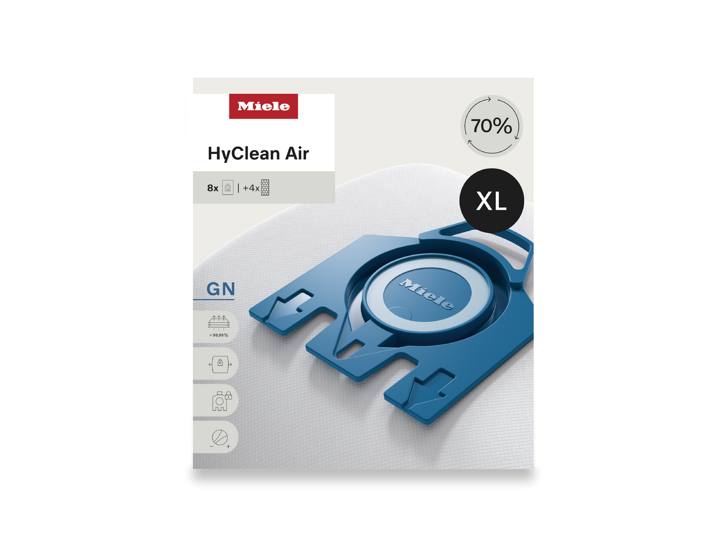 Miele GN HyClean Air XL Vacuum Bags – 8 Count