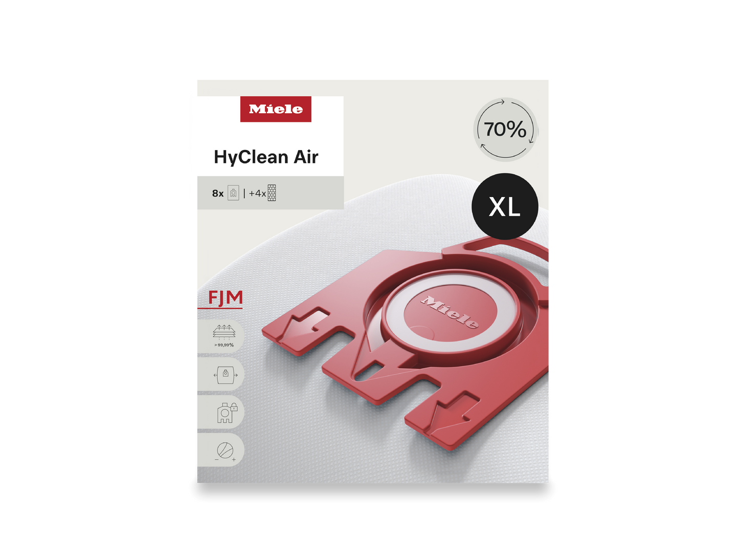 Miele FJM HyClean Air XL Vacuum Bags – 8 Count