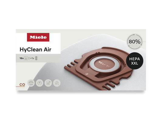 Miele CO HyClean Air Performance Pack – 16 Count with HEPA Filter