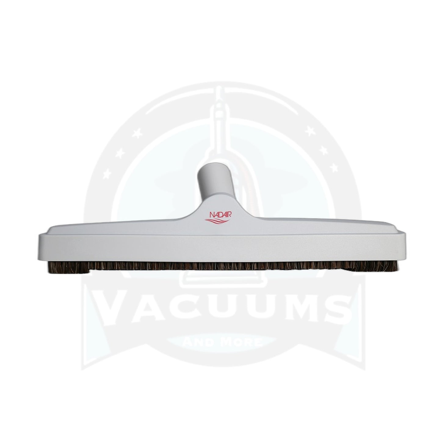 Nadair 12" Floor Brush with Horsehair Bristle - 1-1/4" Fit, Grey