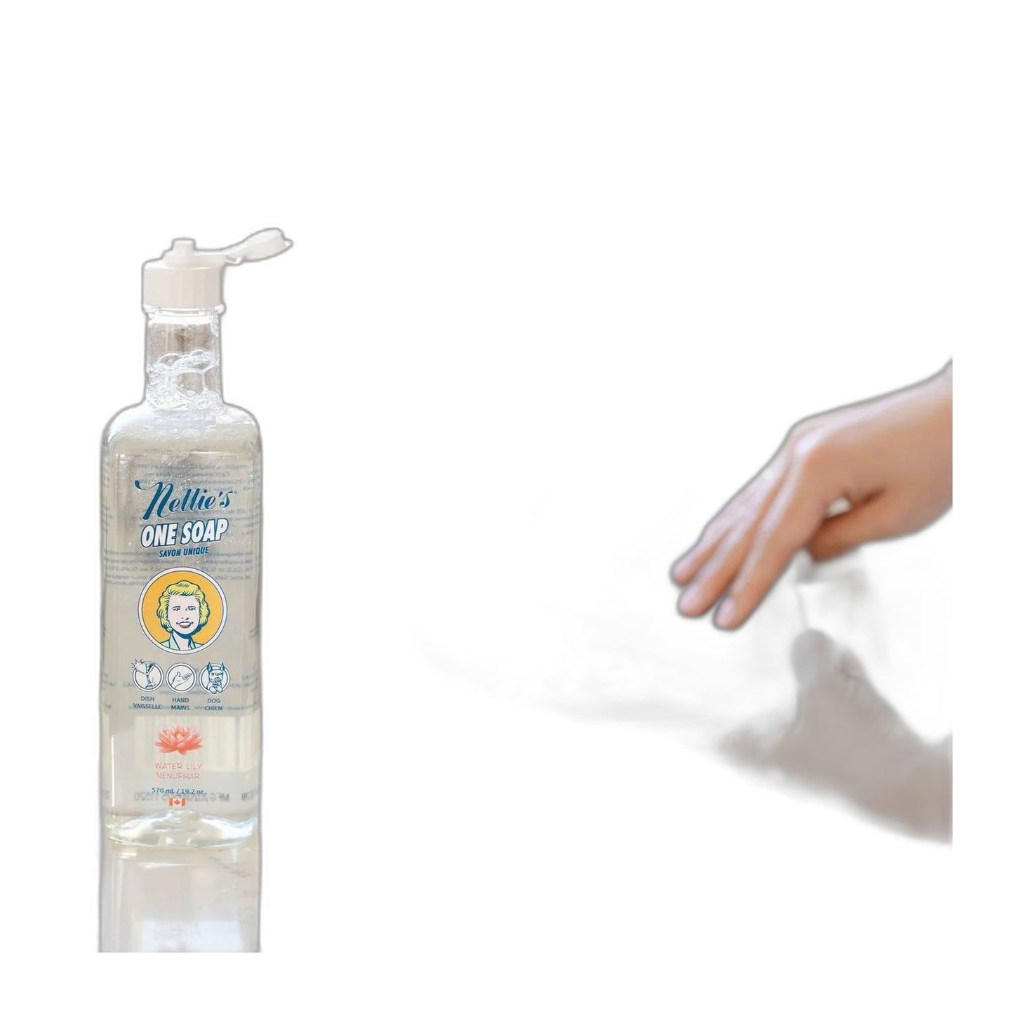 Nellie's One Soap, Fragrance Free 570 ml