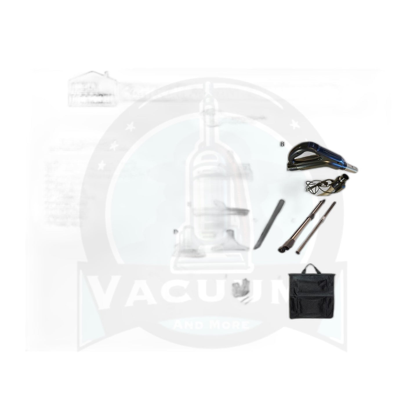 Clean Obsessed SEBO Central Vac Kit - 35' Pigtail Hose, 15" Black Powerhead