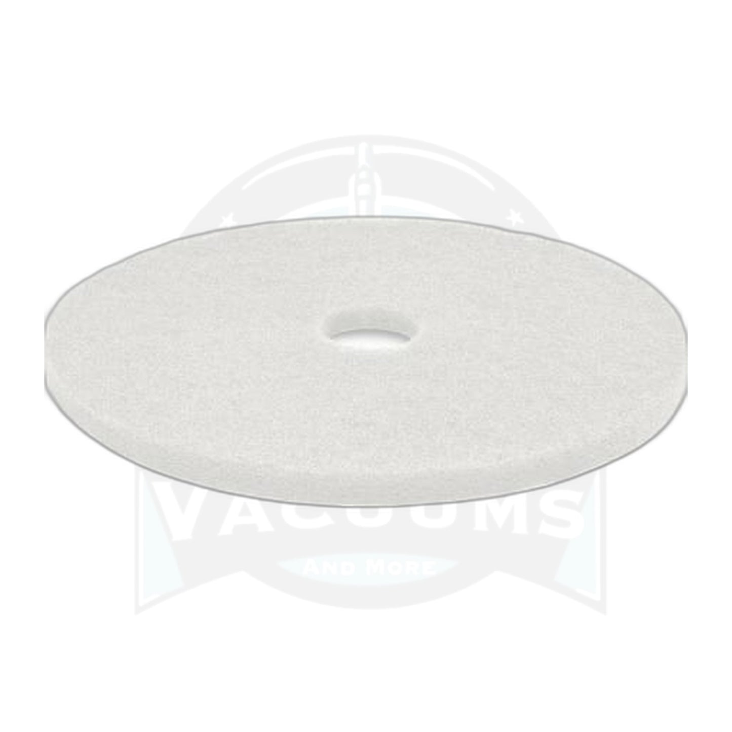 17" White Polishing Floor Pads - Box of 5 for Buffers