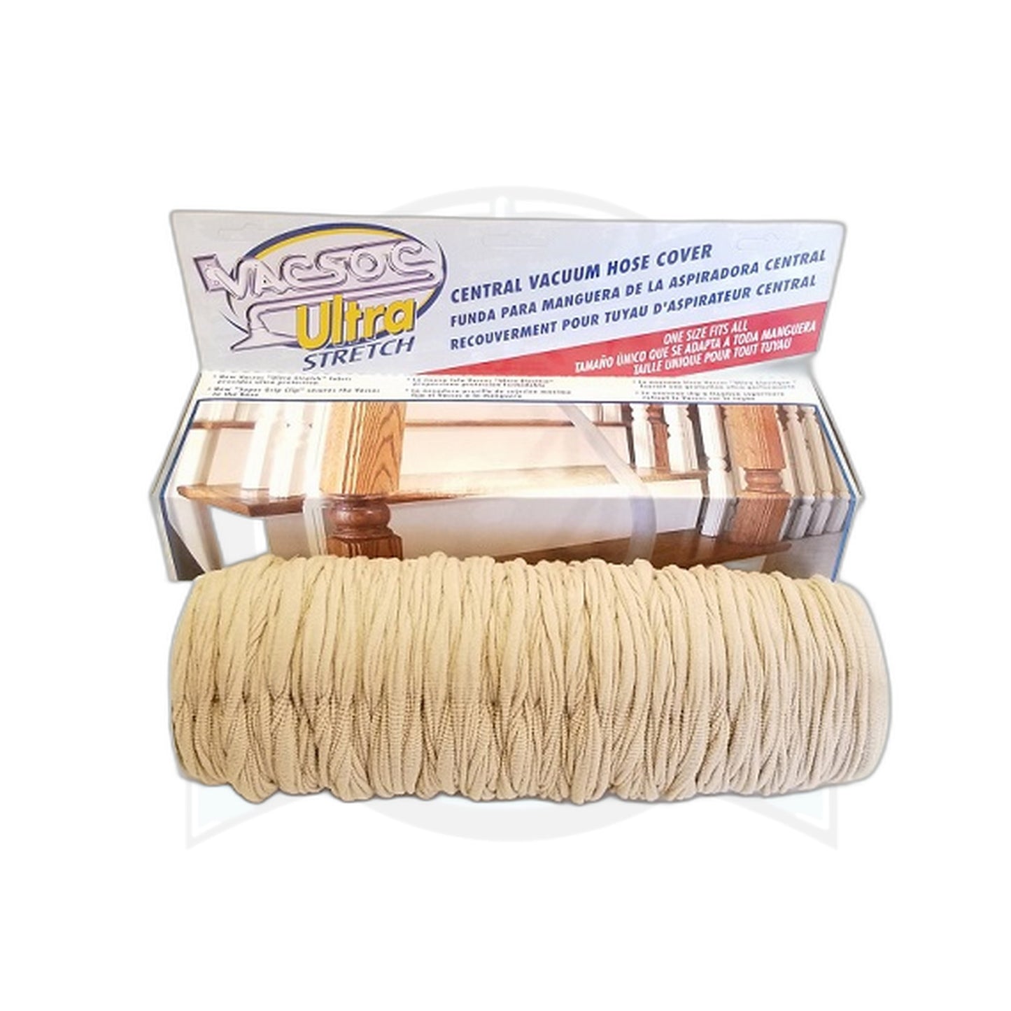 Fit All Universal Vacuum Hose Sock Cover, Taupe (One Size)