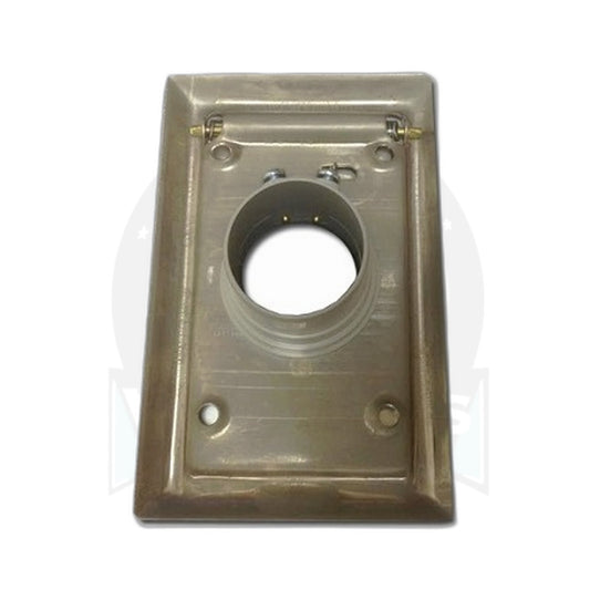 VacuMaid Almond Metal Standard Inlet Valve with Low-Volt Pin Jacks
