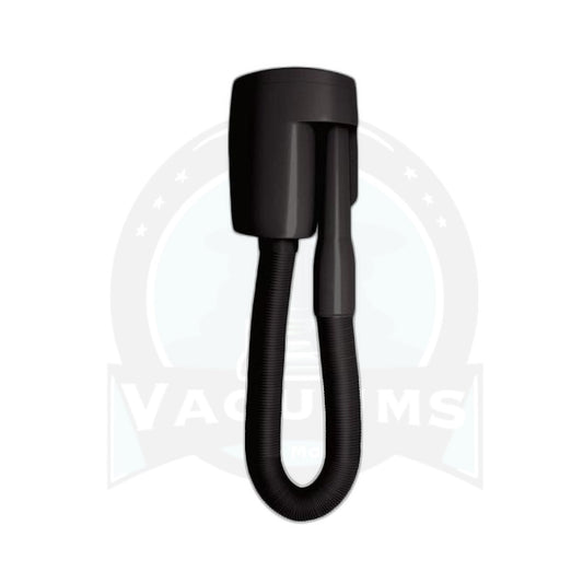 WallyFlex Black Central Vacuum Auxiliary Valve with 13' Attached Hose