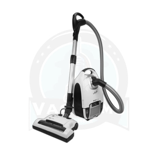 Johnny Vac XV10Plus White Power Team Canister Vacuum, HEPA